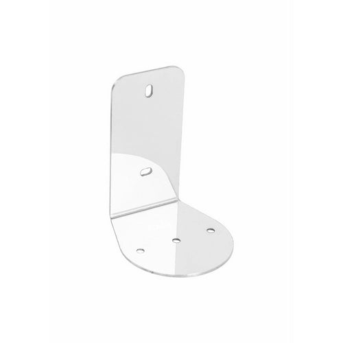PLACCA FISSAGGIO A MURO PER PORTA SCOPINO ZEUS- Cromo cm 7,1 x 10 x 8,2- METAF- pezzi 1