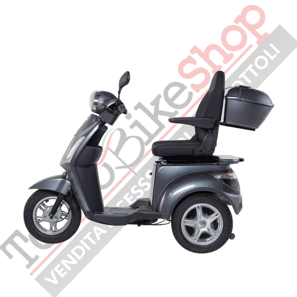 Z-TECH ZT-15-C Trilux Plus – Scooter Elettrico 3 Ruote per Anziani e Disabili-Grigio
