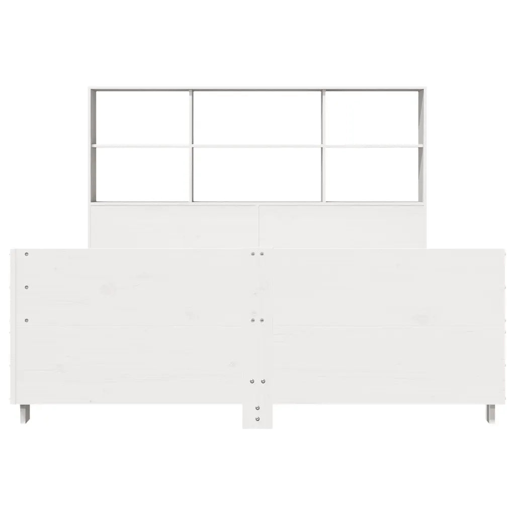 Letto senza Materasso Bianco 140x190 cm Legno Massello di Pino 3323702