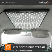 Flex LED 1000 Pannello luminoso a LED bicolor, illuminatori LED per fotografia 100 W, luce fotografica flessibile e dimmerabile con display e slot per batteria ricaricabile