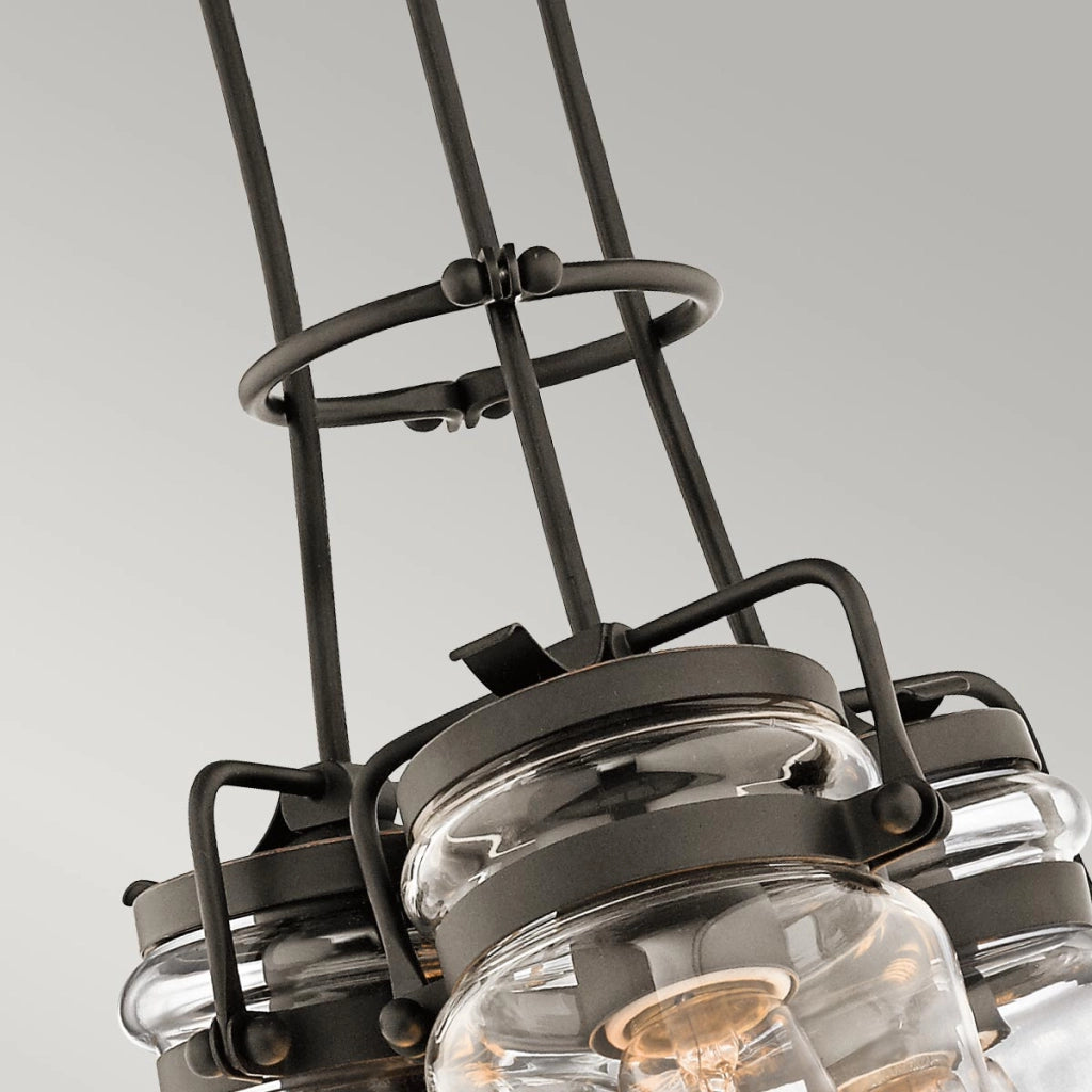 Lampada a sospensione Kichler Brinley bronzo 3xE27