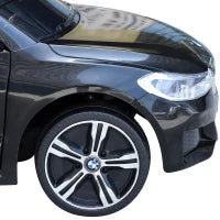 Macchina Elettrica per Bambini BMW 6GT 6V, Macchina Telecomandata con Musica e Fari LED, MP3, Clacson, 106 x 64 x 51 cm, Nero