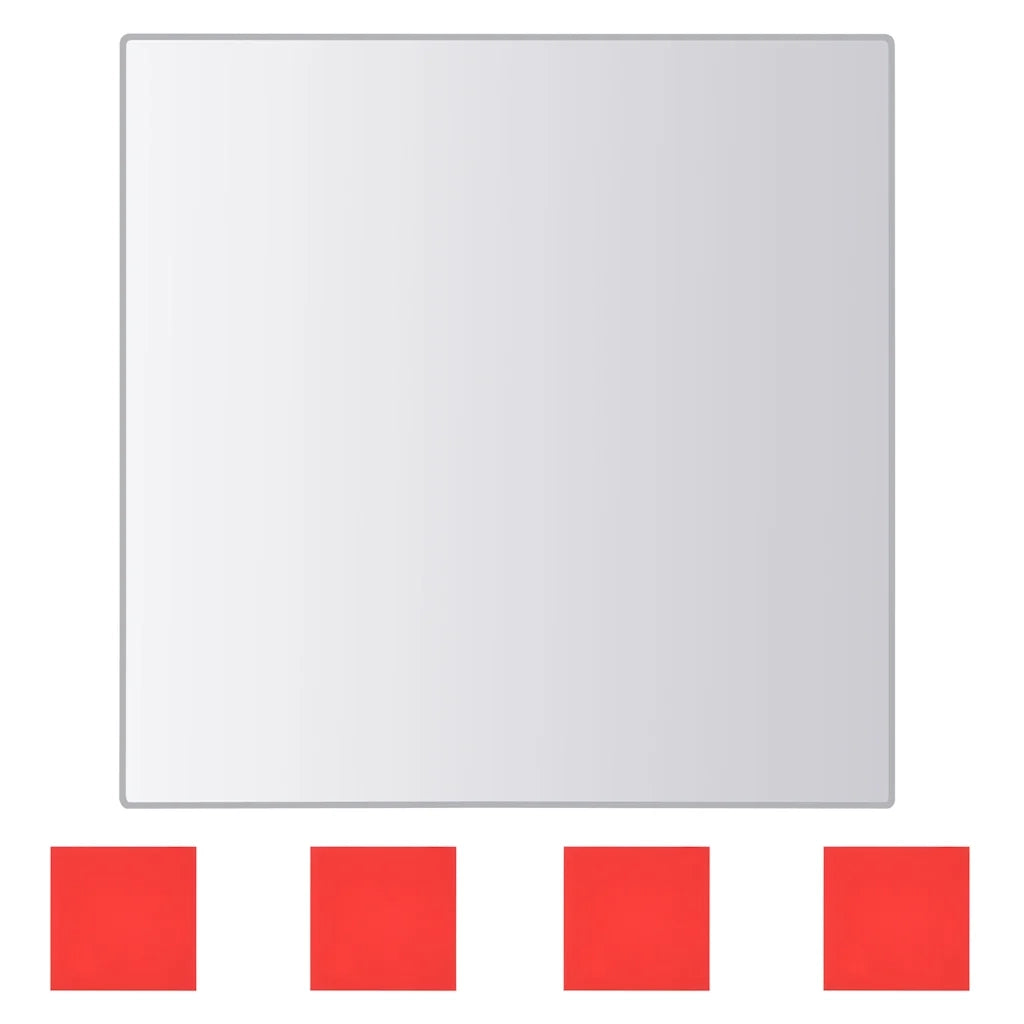 Piastrelle a Specchio 48 pz Quadrate in Vetro CFW3437866