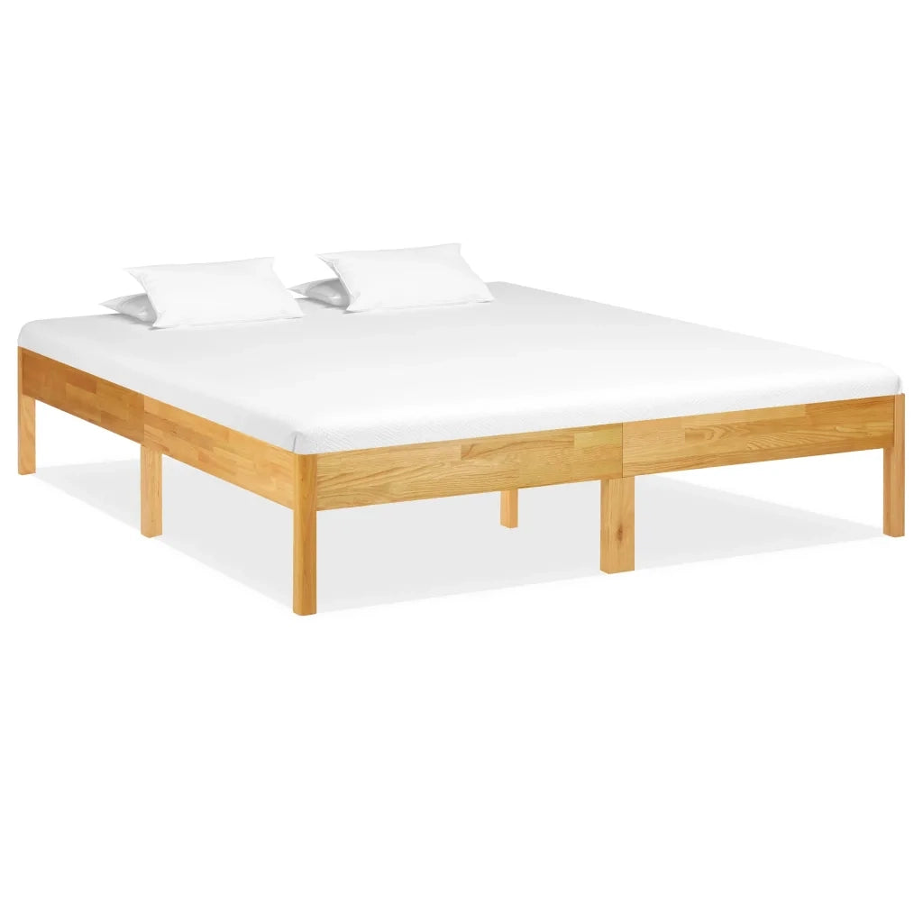 vidaXL Giroletto in Legno Massello di Rovere 180x200 cm