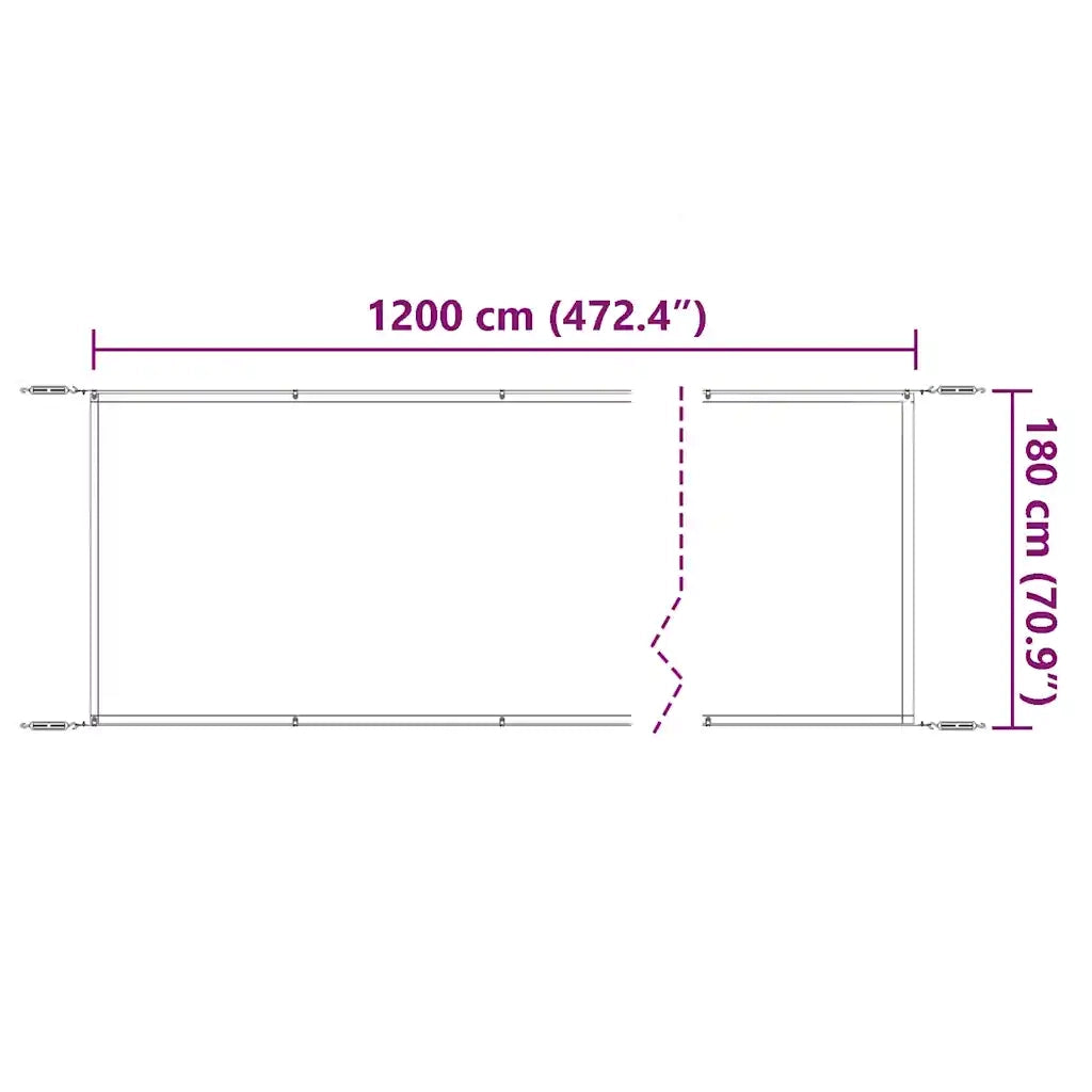 Paravento Verticale Blu 180x1200 cm in Tessuto Oxford 148471