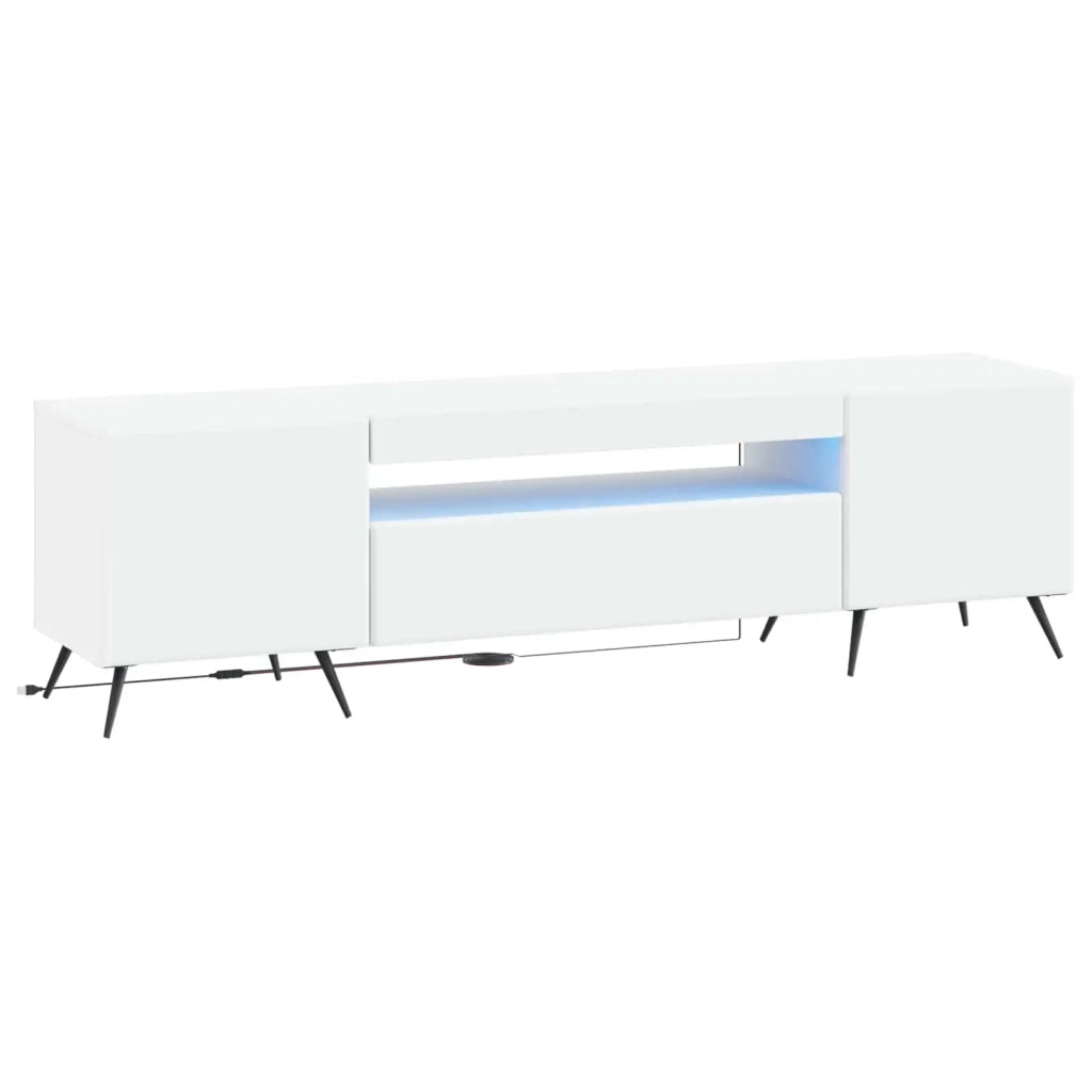 Mobile TV LED Bianco Legno ingegnerizzato 897565