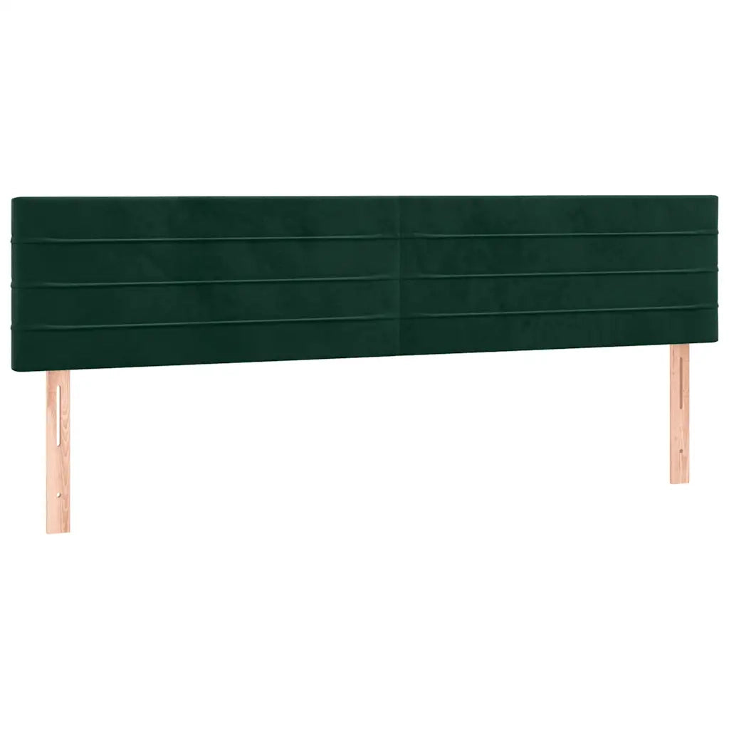 Testiera | Testata Verde Scuro 160x5x78/88 cm in Velluto