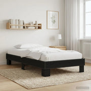 Struttura del letto Rovere Nero 80 x 200 cm 8009134