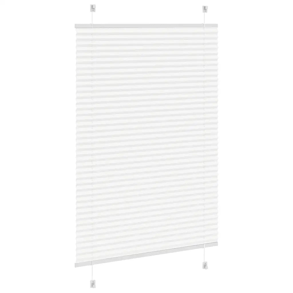Tenda Plissettata Bianca 85x100 cm Larghezza Tessuto 84,4 cm