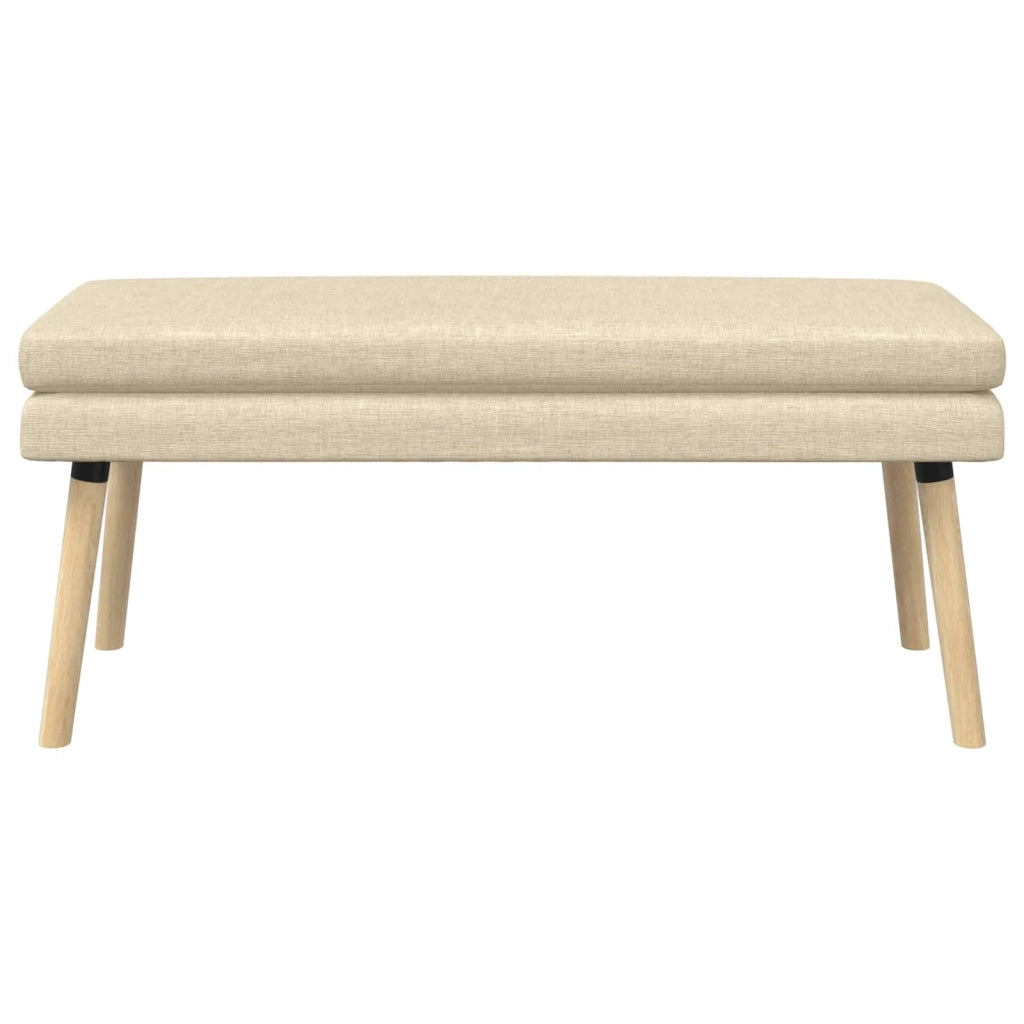 Panchina a doppio strato Crema 110 x 40 x 47 cm Tessuto 42038452