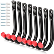 Set di 8 ganci per garage - Soluzione di stoccaggio per attrezzi da giardino - Set di 8 - Metallo