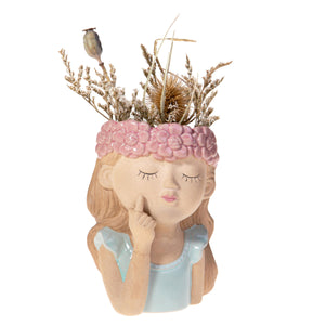 Set 2 Vasi Testa Fatina Ø 11x H 16 cm