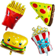 Ballooncini per fast food riutilizzabili - Decorazione per feste di compleanno dei bambini - 4 pezzi