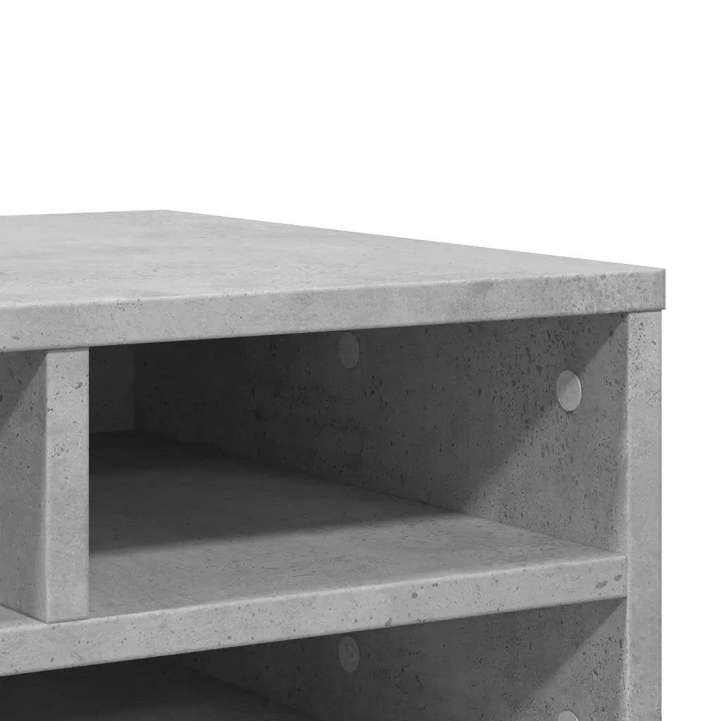 Supporto Stampante Grigio Cemento 49x40x22,5 Legno Multistrato 840593