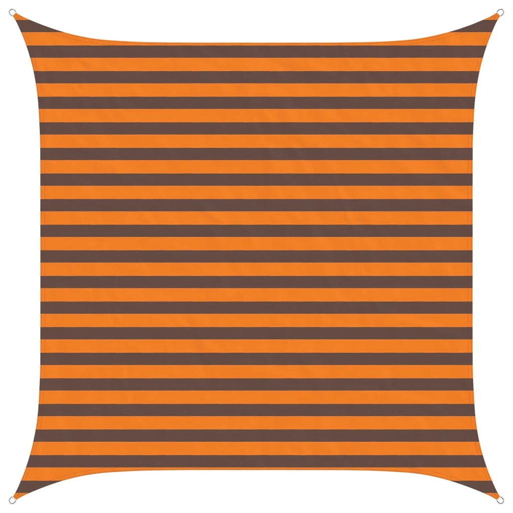 Vela Parasole | Telo Ombra | Vela da ombra solare Arancione e Marrone 2,5 x 2,5 m