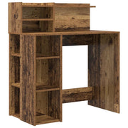 Scrivania | Tavolo da Ufficio Legno vecchio 90 x 48 x 101,5 cm Legno multistrato