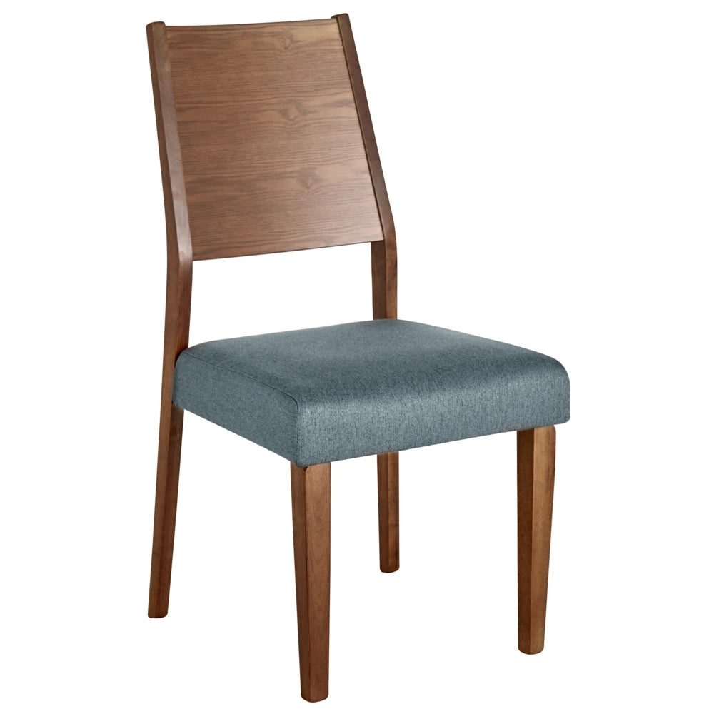 Set di 2 sedie da pranzo in legno scuro con decorativo design moderno e tradizionale