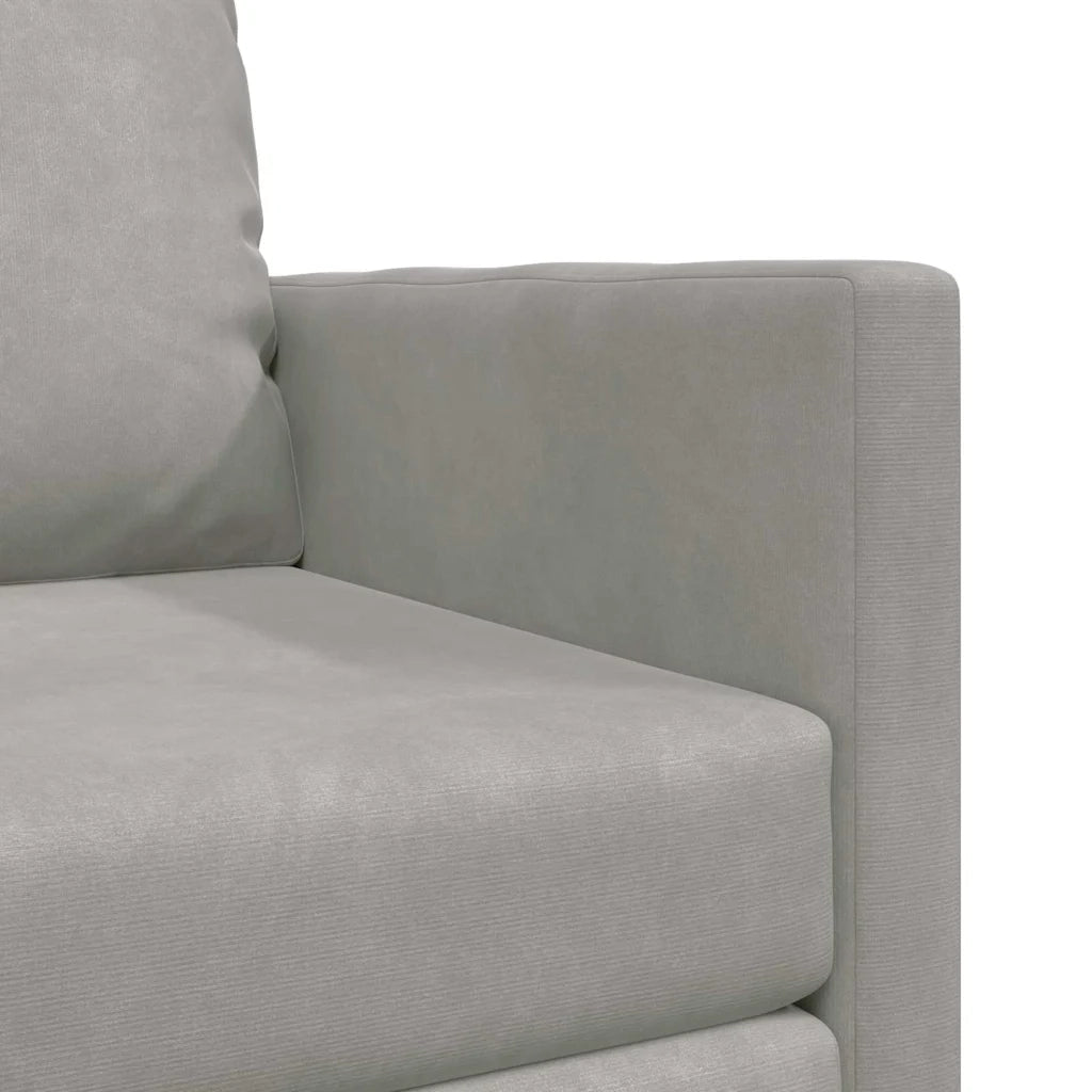 Divano letto-Sofa Letto-Daybed Grigio chiaro 74 x 77 x 81 cm Velluto