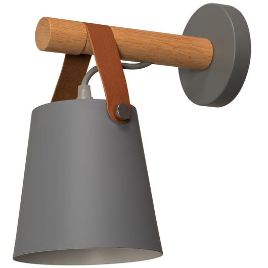 Lampada Da Muro Da Parete Metallico Con Cintura Grigio APP468-1W Grey