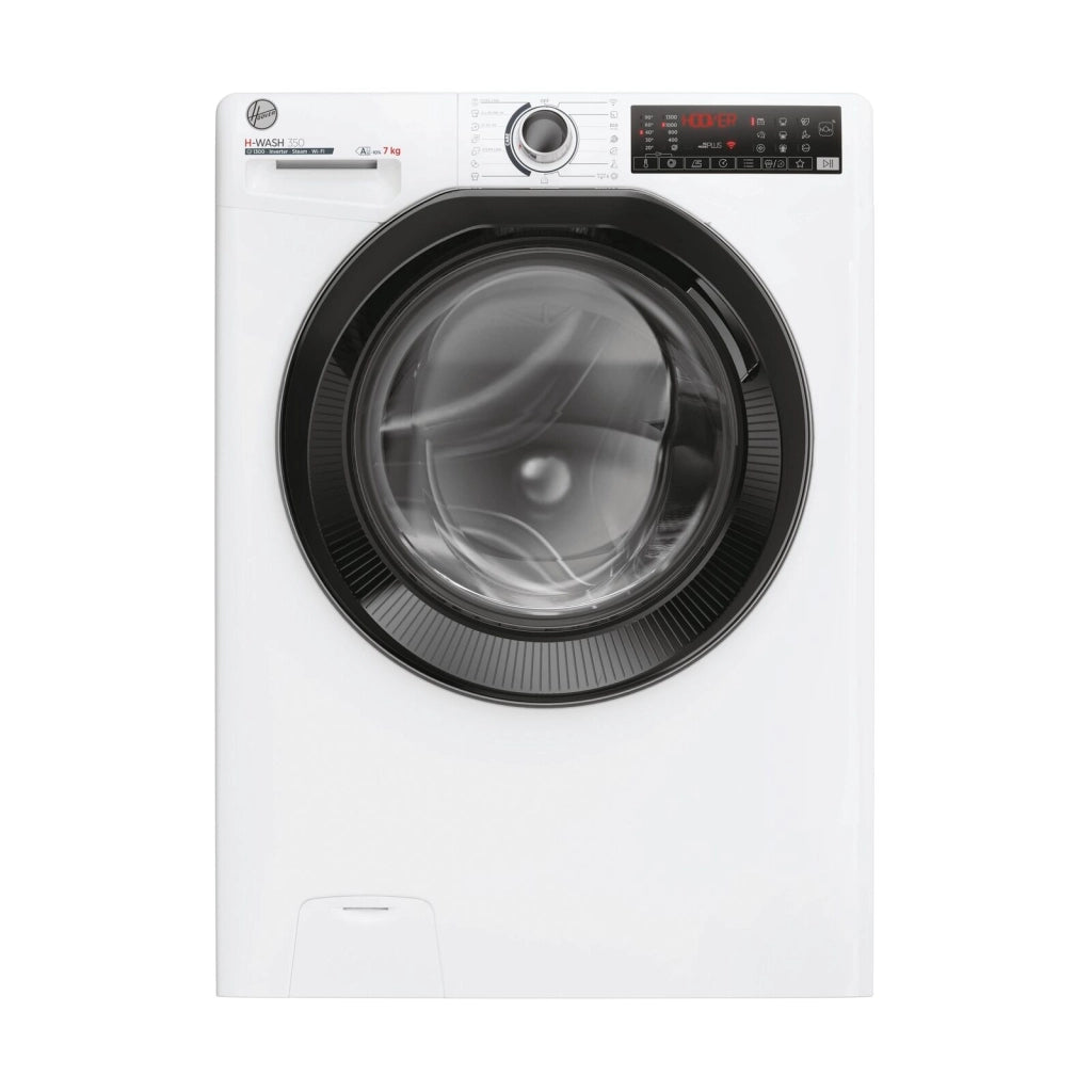 Hoover H-WASH 350 Lavatrice Slim 7kg, Classe A-10%, 1300 giri, Bianco, H3WPS4376TAMB6-S