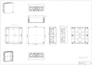 Scatola di installazione AKi 2-g 300 x 300 x 132 mm Policarbonato Grigio 1 pezzo(s)
