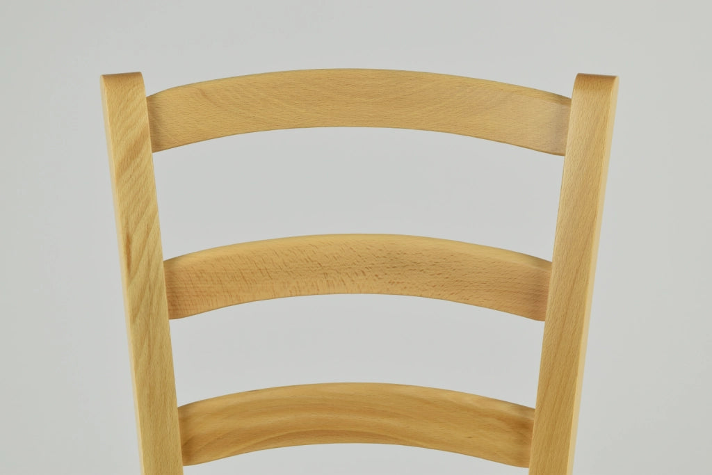 Set 6 Sedie Venice Tommychairs, robusta struttura in legno di faggio verniciata naturale e seduta in legno