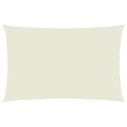 Parasole a vela | Telo Ombra | Vela da ombra Oxford Rettangolare 5x8 m Crema