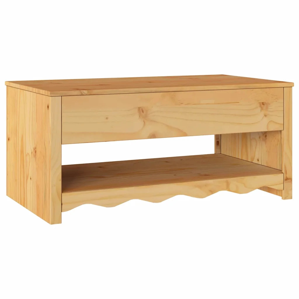 Tavolino da salotto con cassetto Drammen Rovere 99 x 55 x 45 cm 42003044