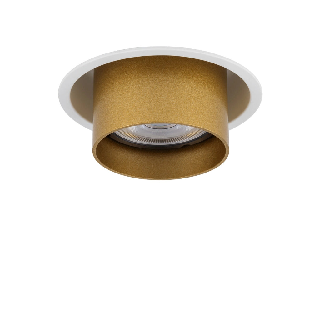 Faretto incasso tondo oro satinato Mono Slide GU10