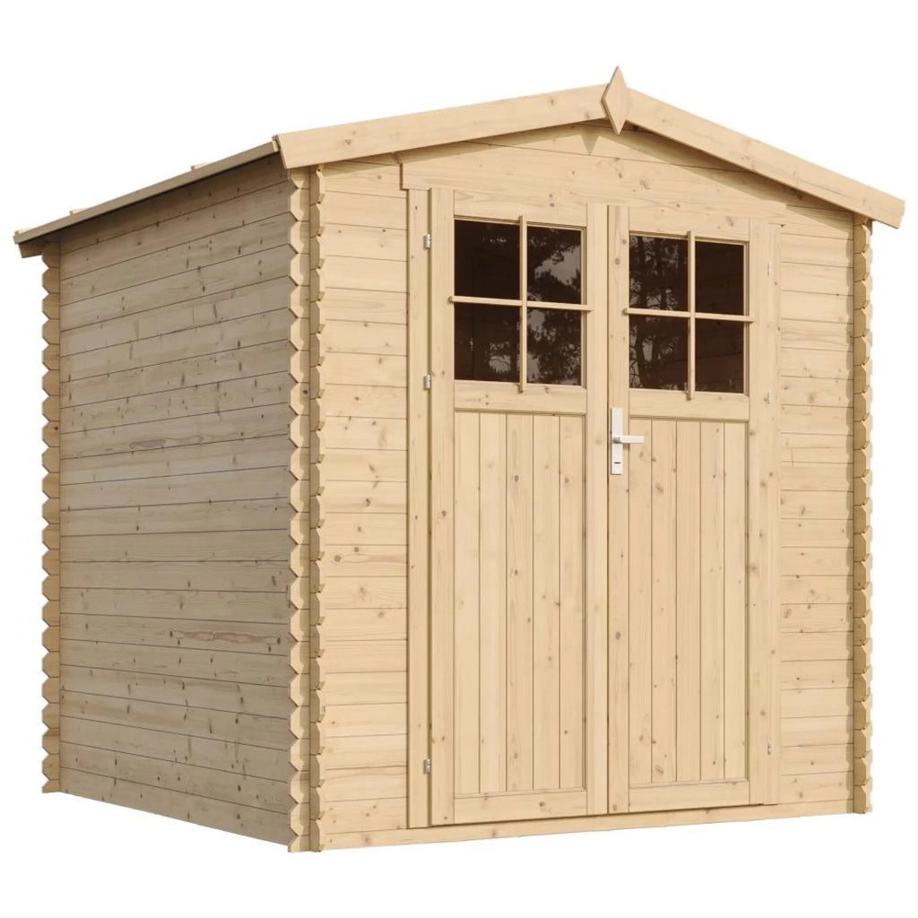 Casetta da Giardino in Legno per Esterni - L216xL206xA218 cm/ 3.53 m2 - TIMBELA M343F+M343G