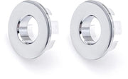 Raccordo per Wastafello con Foro di 22-24 mm - 2x Raccordi in Metallo per Wastafello con Foro di 22-24 mm - Realizzato in Ottone con Superficie Lucida - Raccordi per Wastafello in Ottone con Foro di 22-24 mm