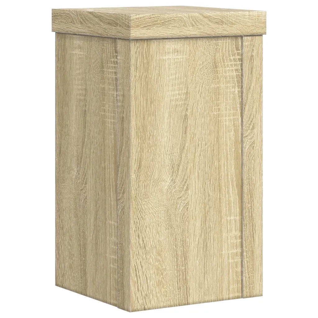 Supporti per piante | Sostegno per piante 2 pz Rovere 10x10x18 cm in Multistrato