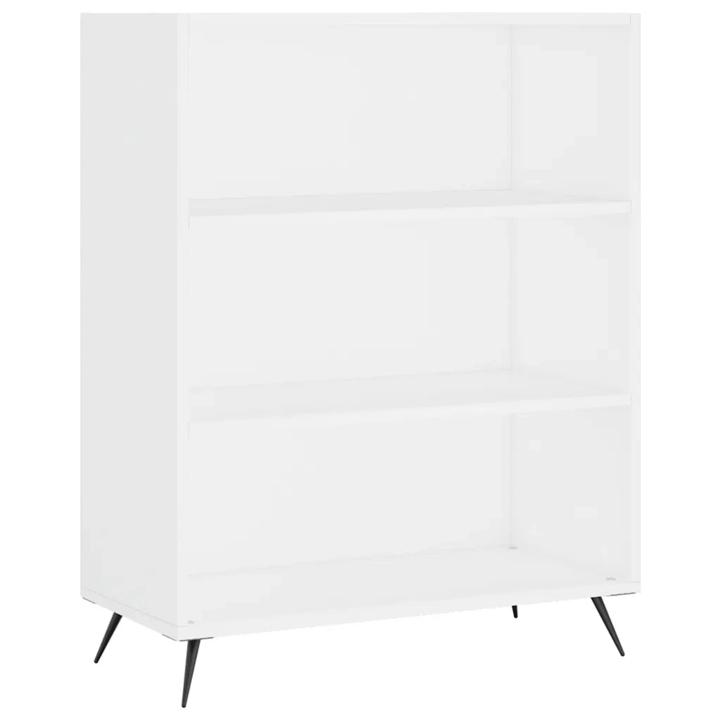 Credenza-Buffet-Armadio da cucina Bianca 69,5x34x180 cm in Legno Multistrato 137222