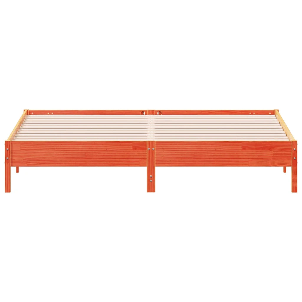 Letto senza Materasso Marrone Cera 180x200 cm in Legno di Pino