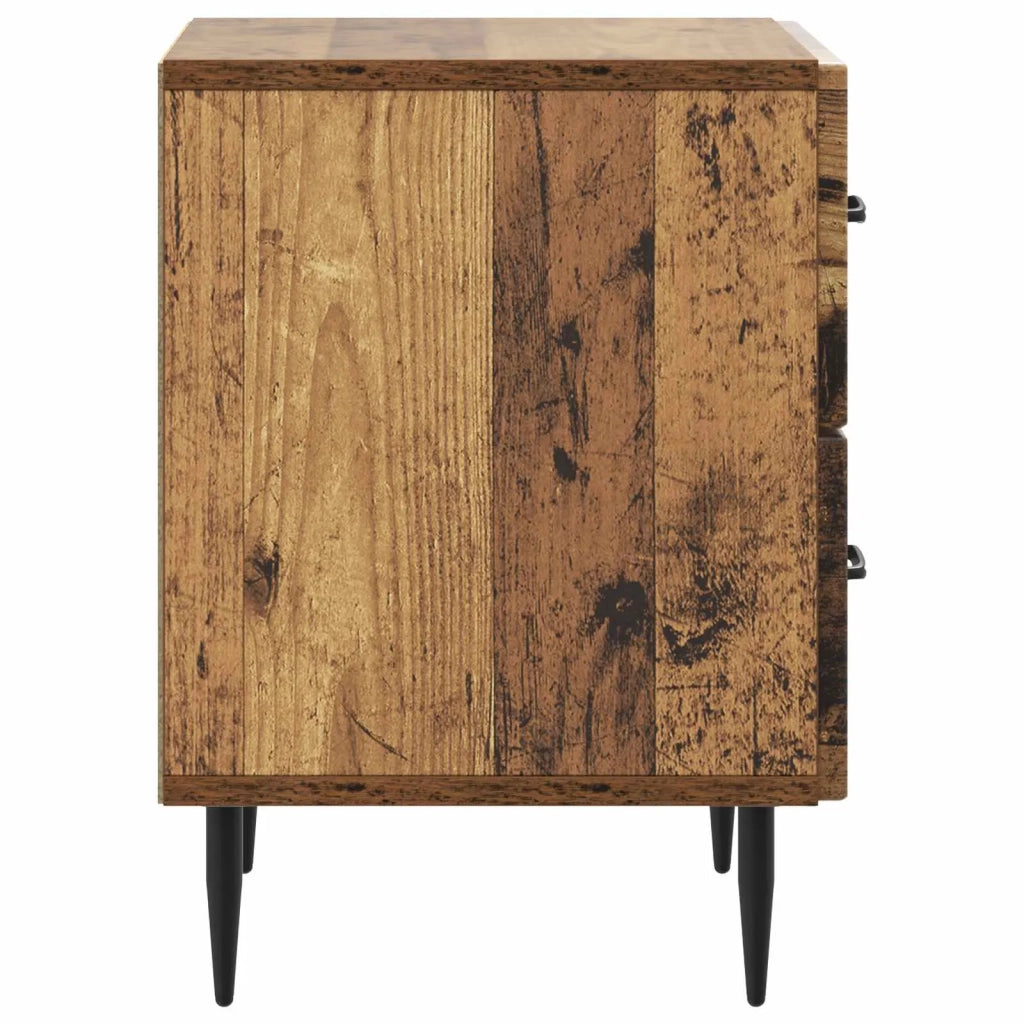 Armadio da Notte con cassetto Legno antico 43 x 34,5 x 47,5 cm 894771