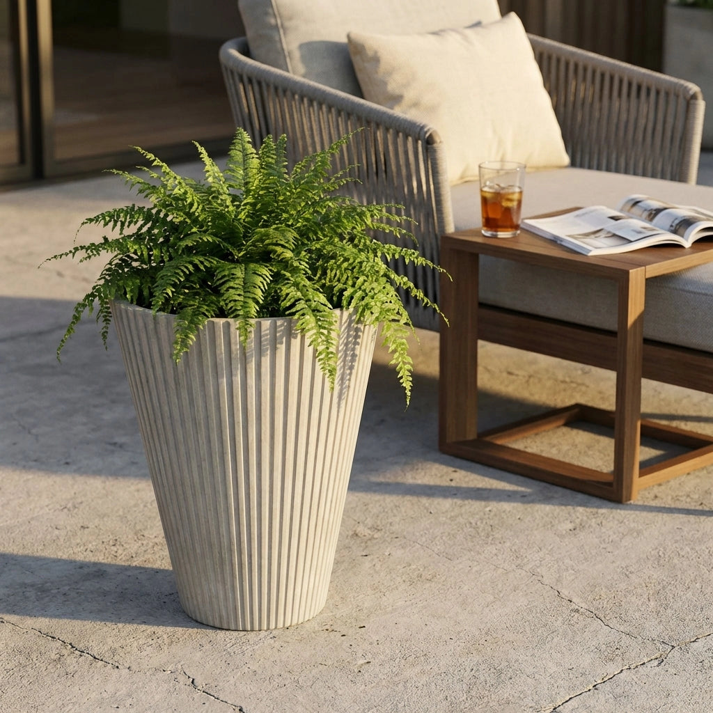Vaso medio in Fibra sintetica cm 29x29x36 - KENNY