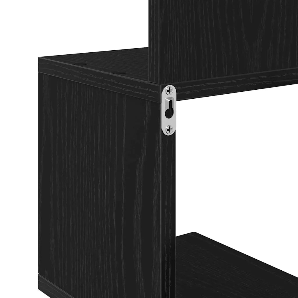 Mensola angolare A parete Rovere Nero 20 x 20 x 127,5 cm 862656