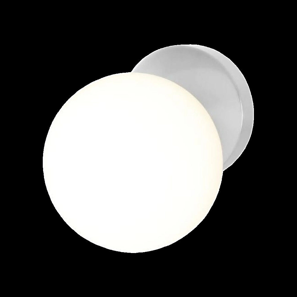 Trade Shop - Applique Lampada Da Parete Con Sfera Attacco E27 15cm Design Moderno Semplice 10557 -