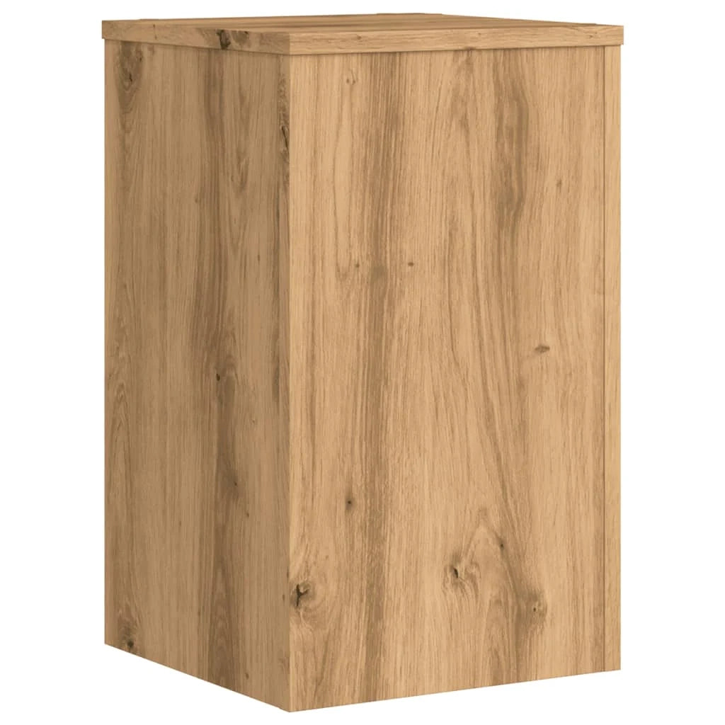 Portavasi mobili per fiori set da 2 fatti a mano legno ingegnerizzato marrone 02_0045299
