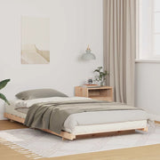 vidaXL Struttura letto a terra Marrone 100 x 200 cm