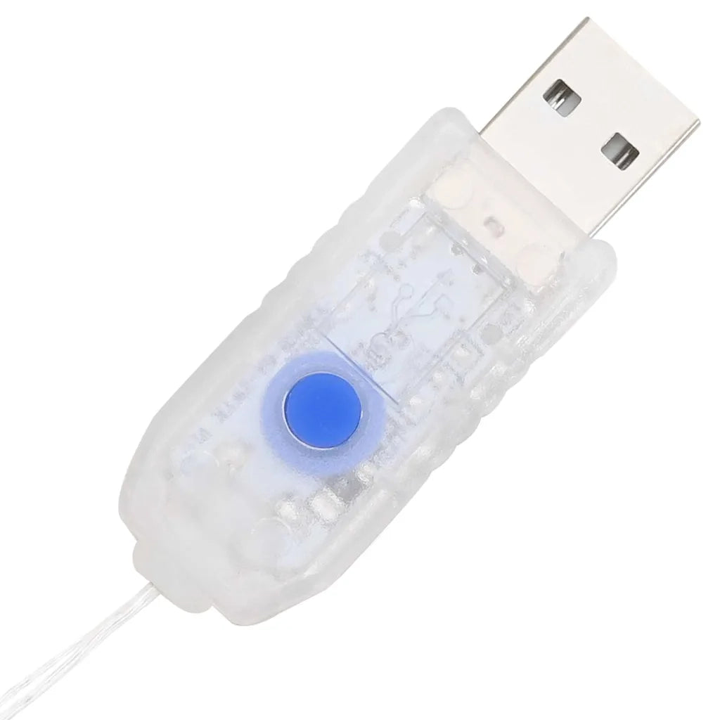 Ghirlanda con 150 LED Bianco freddo 120 cm Acrilico CFW7668259