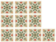 Tegelstickers per 10 pezzi - 20 cm x 20 cm - Impermeabili - Rimovibili - PVC - Adatti per cucina/bagno - Stickers per pavimento