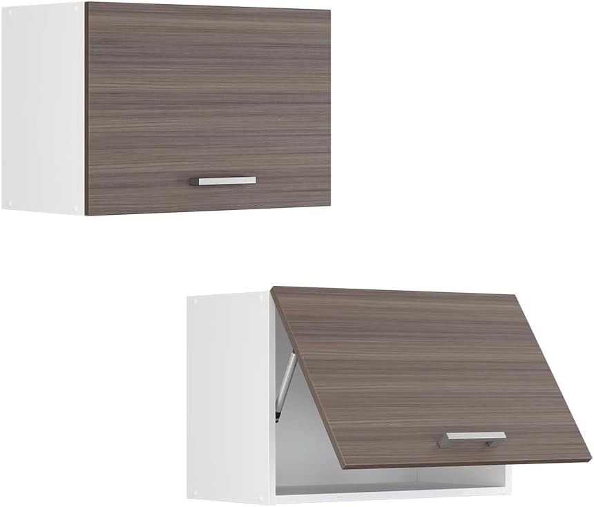 Pensile da cucina R-Line, Grigio nobile, 60 cm Piatto, per la libera combinazione all'interno di sistemi cucina modulari