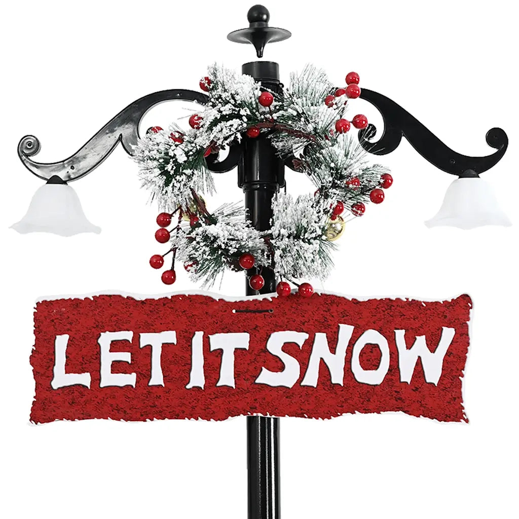 Albero di Natale | Decorazioni natalizie con Nevicata e Base ad Ombrello Blu 170 cm PVC