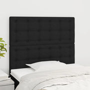 Testiera Nera 80x5x118/128 cm Tessuto 3116742