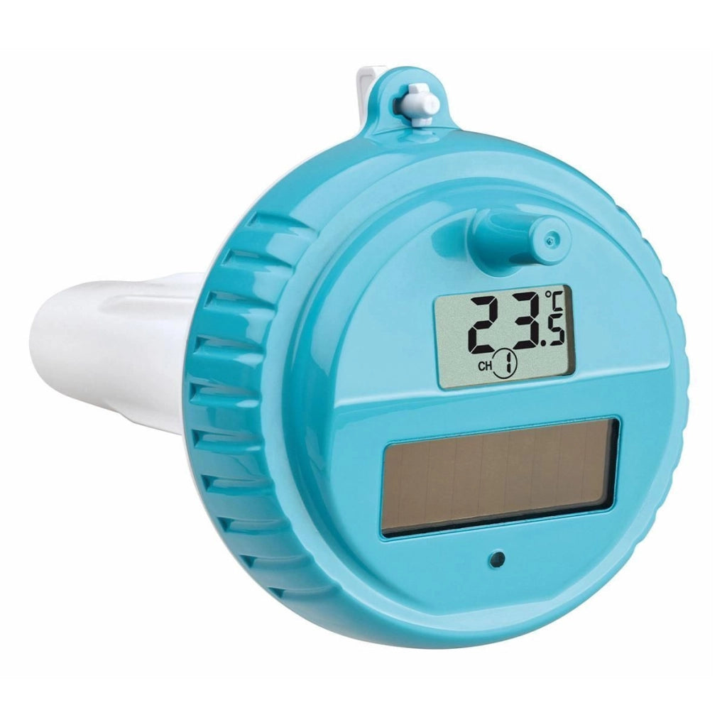 TFA 30.3056.10 Venice Termometro per Piscina Wireless con Sonda Solare -40 a +60 °C Umidita' e Temperatura Interna colore Antracite