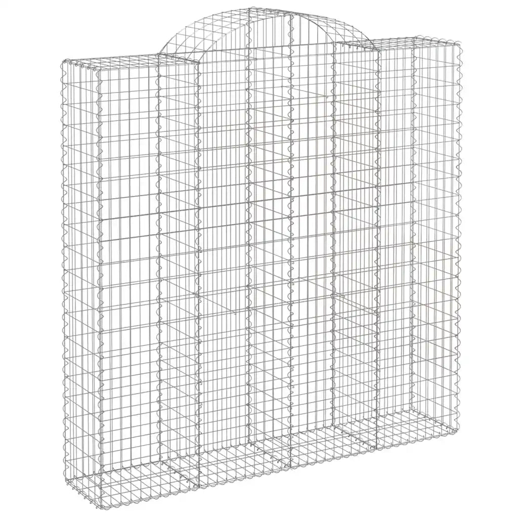 Cesti Gabbioni ad Arco 9 pz 200x50x200/220 cm Ferro Zincato 3146432