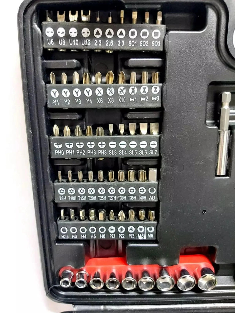 Valigia set bussole cacciaviti cacciavite inserti 78 pz a taglio croce TORX Y U