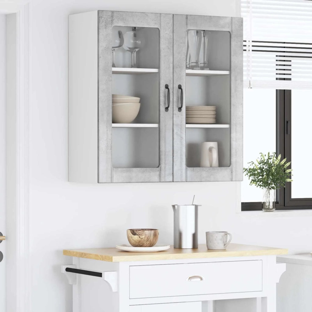 Pannello lavastoviglie 2 pcs Grigio cemento 40 x 31 x 80 cm 885342