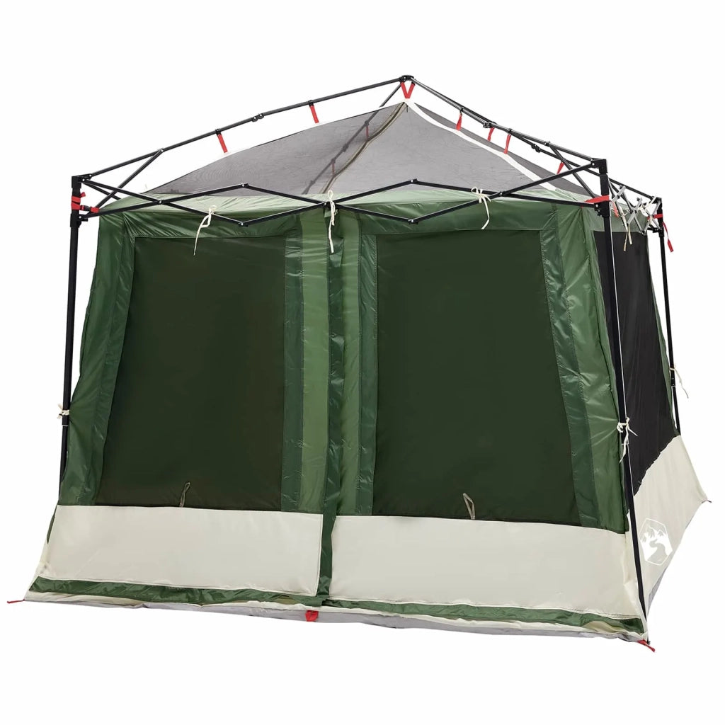 Set di Tende da Campeggio 2 pcs Verde Taffeta e Tessuto
